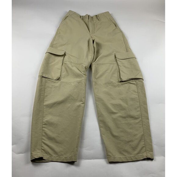 Zara Sand Chino Barrel Leg Cargo Pant S - Picture 1 of 8